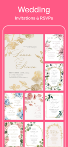Invitation Maker Card Design Source Code – Flutter App Template Source Code – Flutter App Template screenshot