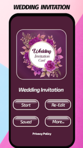 Wedding Invitation Card Maker Source Code – Flutter App Template Source Code – Flutter App Template screenshot