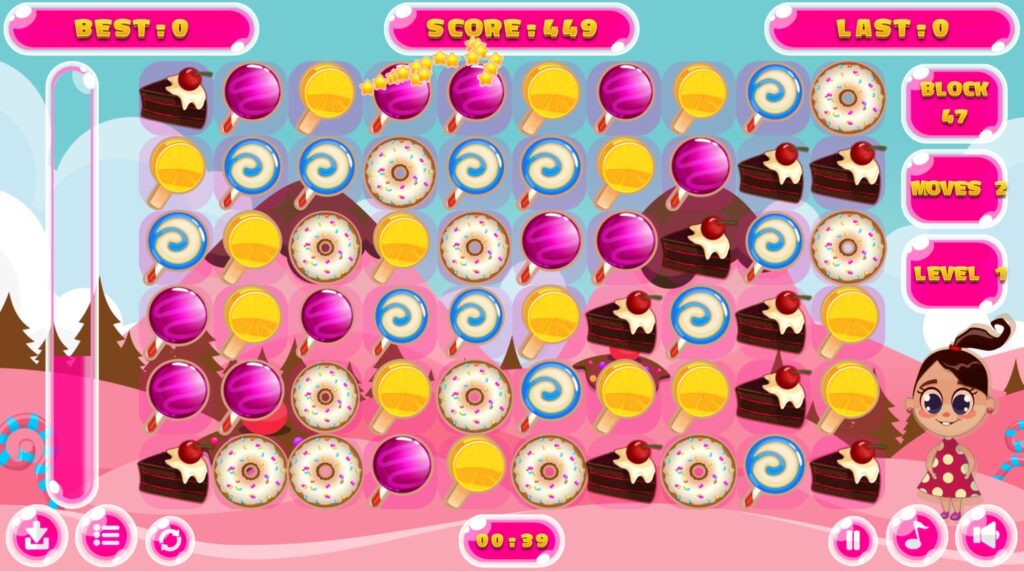 Candy Match 3 Unity Source Code screenshot