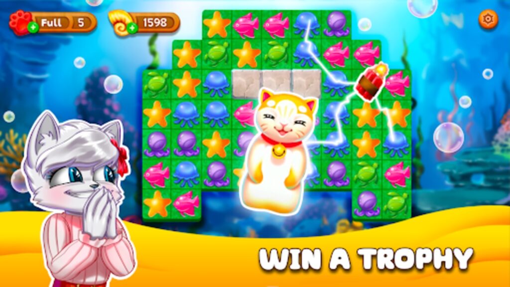 Cat Stories™ Match 3 Puzzles Unity Source Code screenshot