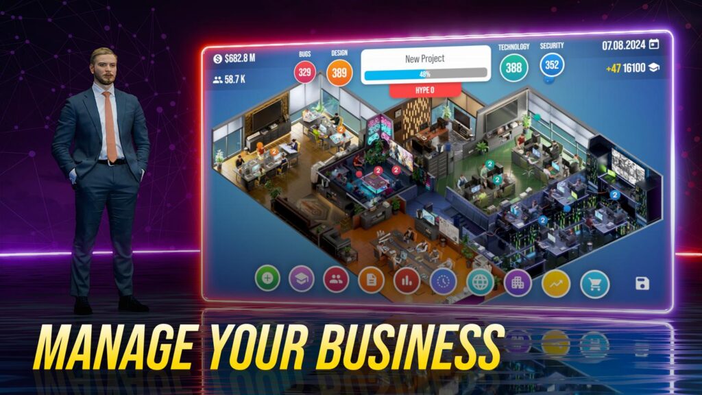 Console Tycoon Unity Source Code screenshot