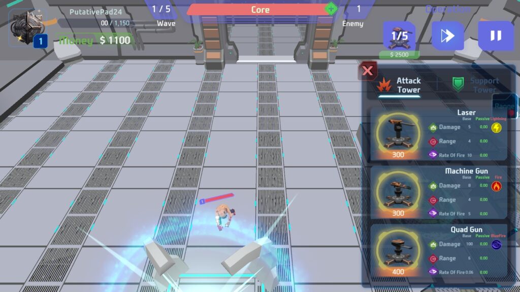 Core Tower Defense Unity Source Code screenshot