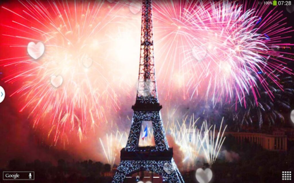 Eiffel Tower Fireworks Unity Source Code screenshot