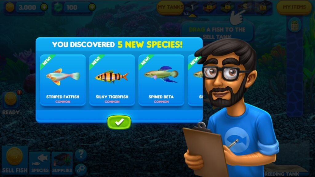Fish Tycoon 2 Virtual Aquarium Unity Source Code screenshot