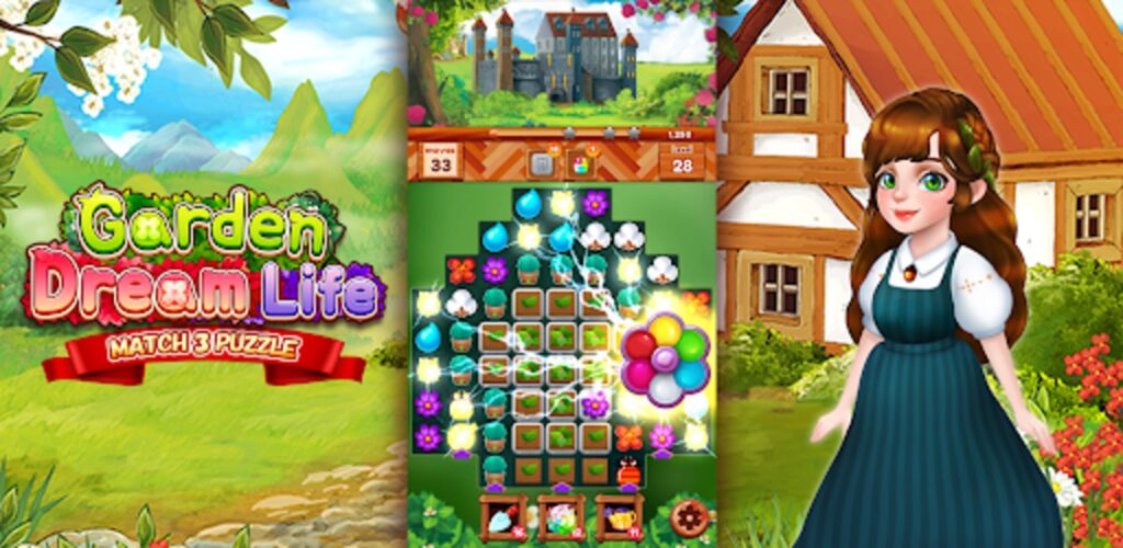 Garden Dream Life: Match 3 Unity Source Code screenshot