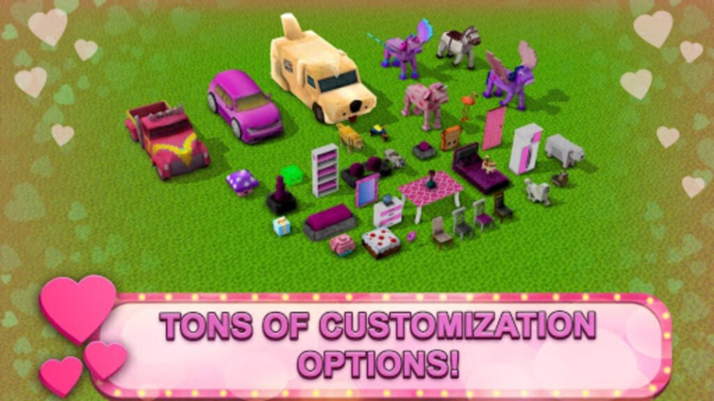 Girls Theme Park Craft Unity Source Code screenshot