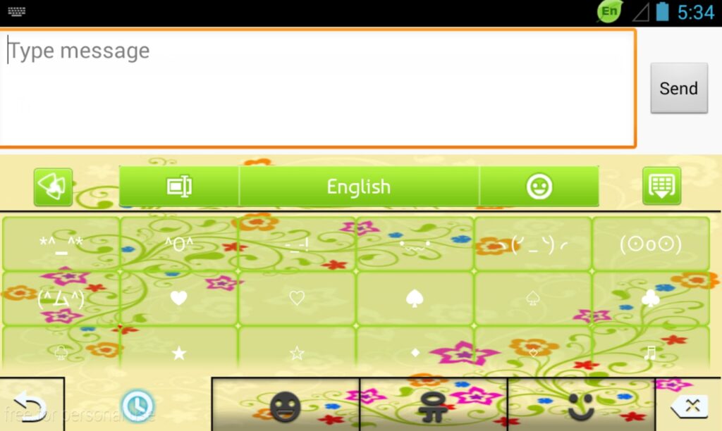 GO Keyboard Green Power Theme Unity Source Code screenshot