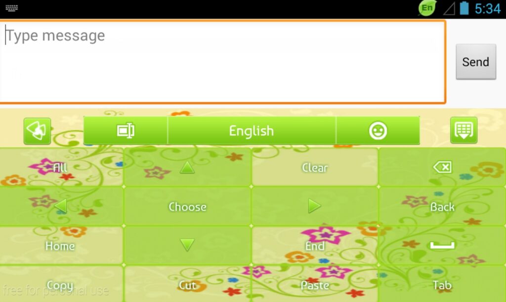 GO Keyboard Green Power Theme Unity Source Code screenshot