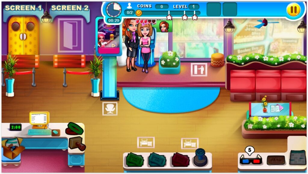 Hollywood Films Movie Theatre Tycoon Game Unity Source Code screenshot
