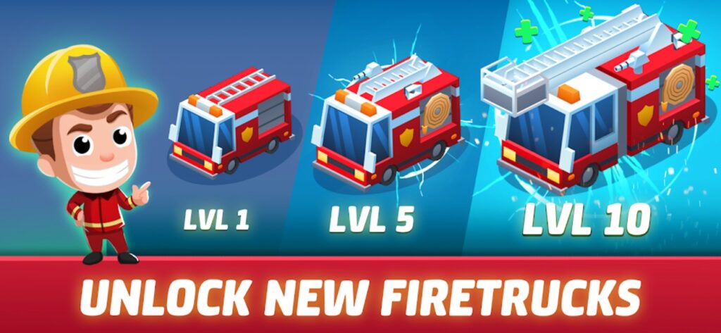 Idle Firefighter Tycoon Unity Source Code screenshot
