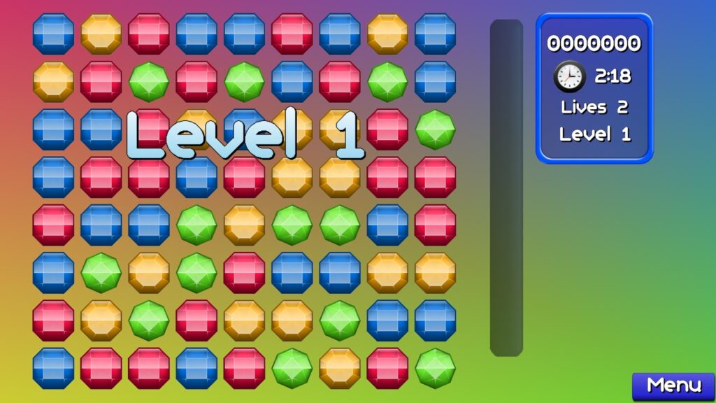 Jewel Match 3 Mania Unity Source Code screenshot