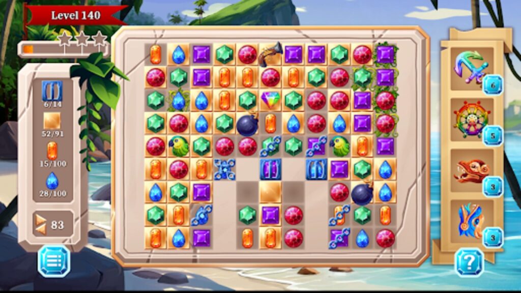 Jewel Quest: Match 3 Adventure Unity Source Code screenshot