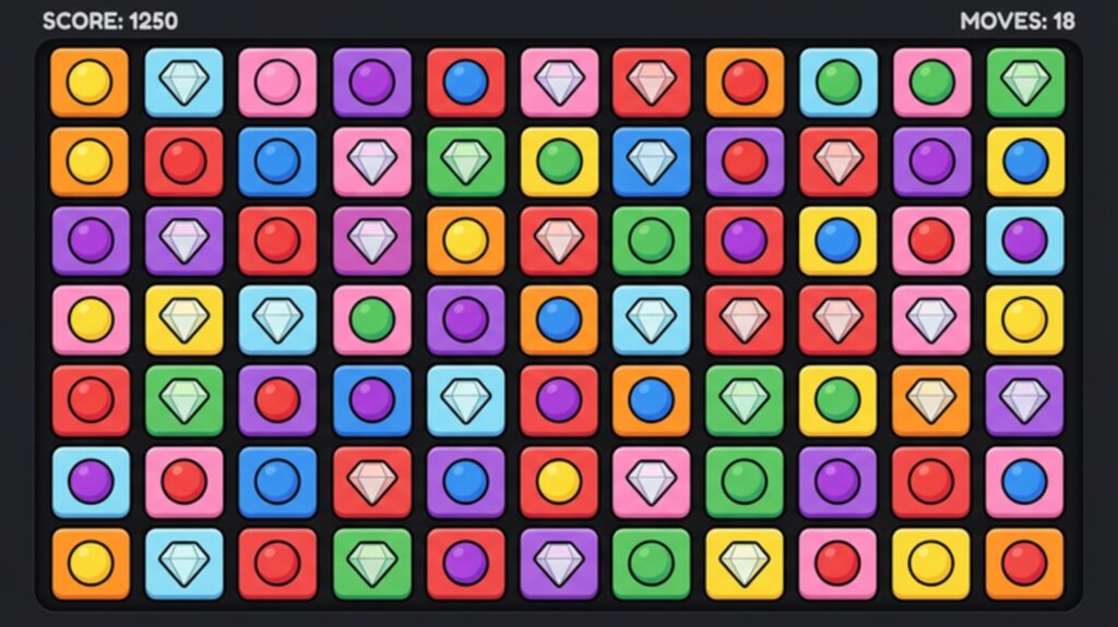Match-3 Puzzle Adventure Unity Source Code screenshot