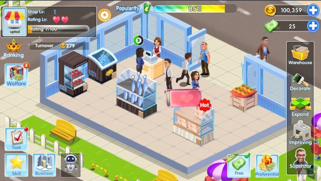 My Supermarket Story : Store tycoon Simulation Unity Source Code screenshot