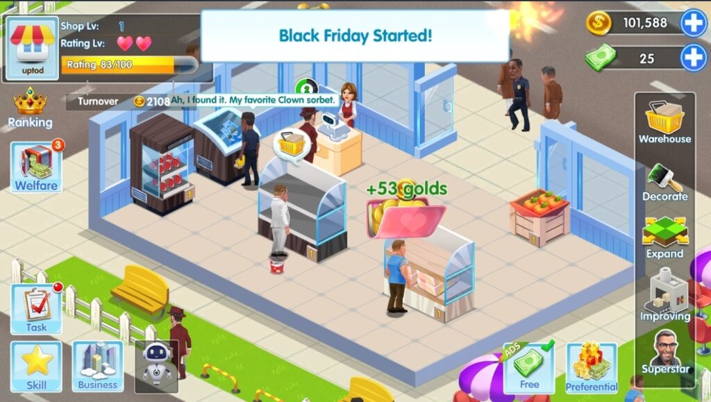 My Supermarket Story : Store tycoon Simulation Unity Source Code screenshot