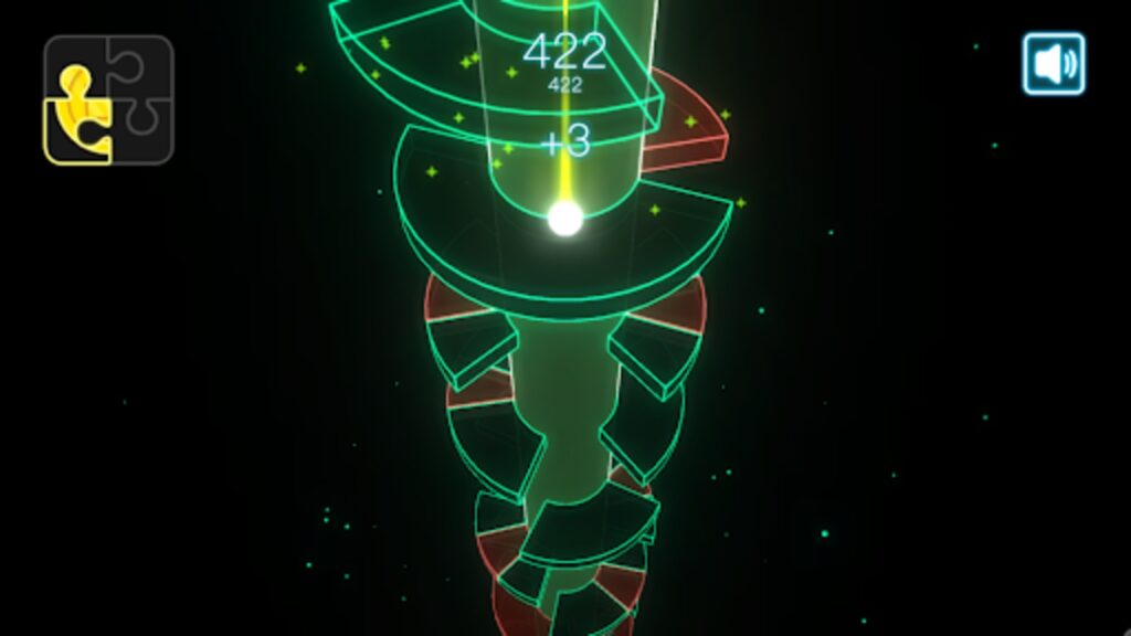 Neon Tower Ball Unity Source Code screenshot