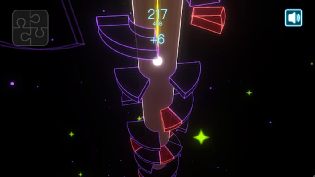 Neon Tower Ball Unity Source Code screenshot