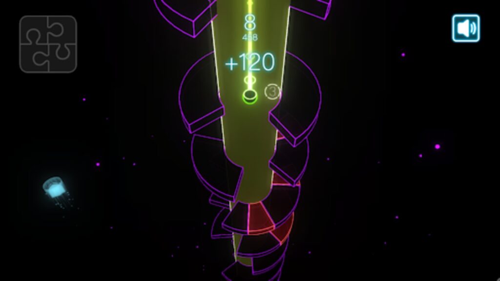 Neon Tower Ball Unity Source Code screenshot