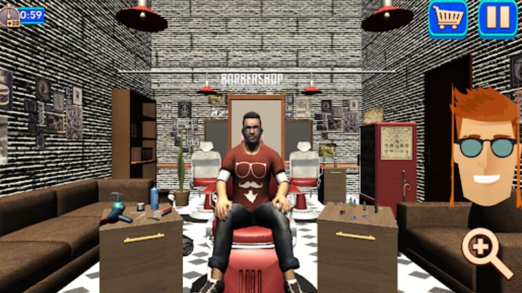 Real Barber Haircutting Shop Unity Source Code screenshot