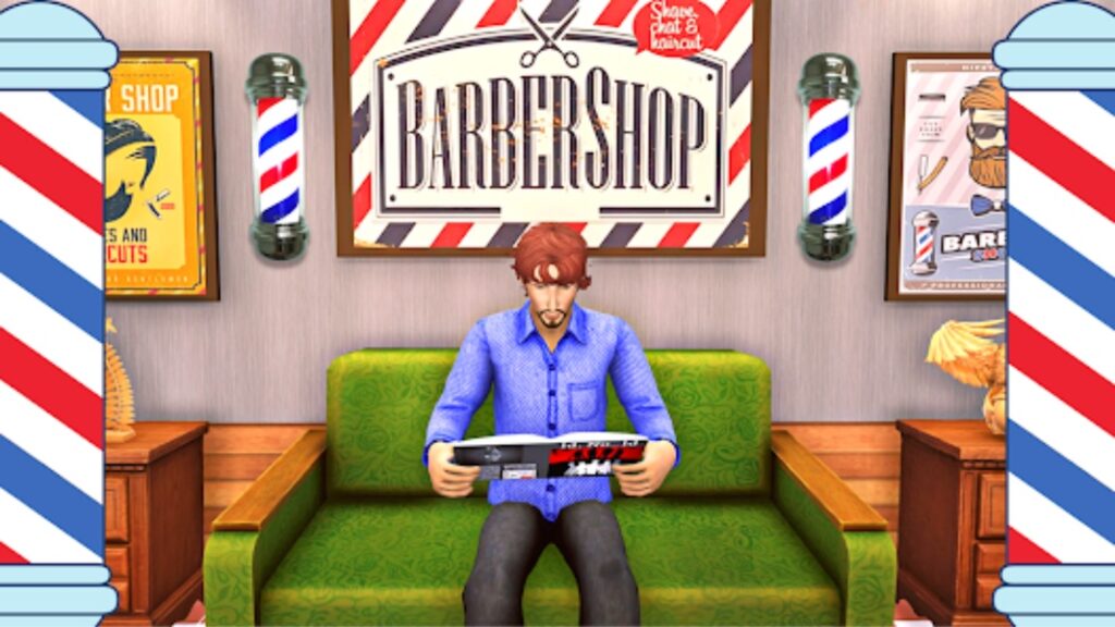 Real Barber Haircutting Shop Unity Source Code screenshot