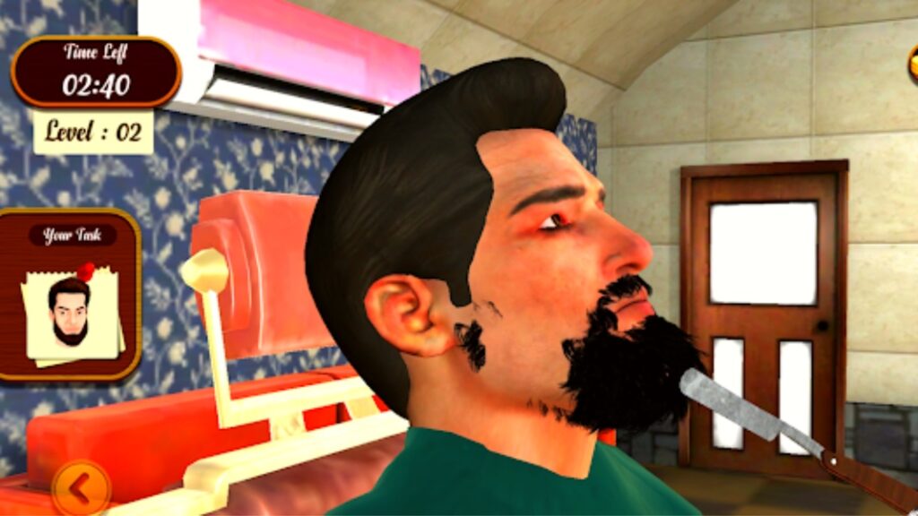 Real Barber Haircutting Shop Unity Source Code screenshot