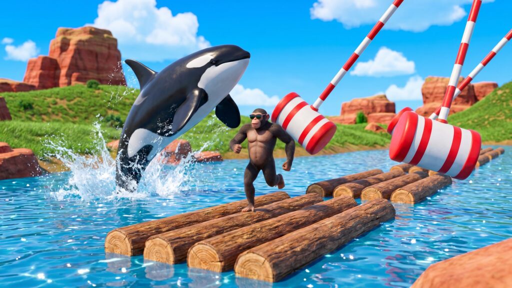 Crazy Log Riders Source Code screenshot