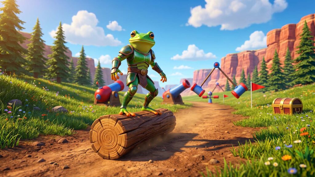 Crazy Log Riders Source Code screenshot