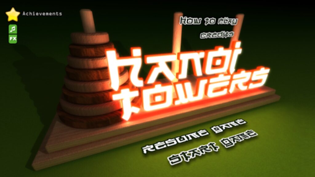 The Hanoi Towers Lite Unity Source Code screenshot