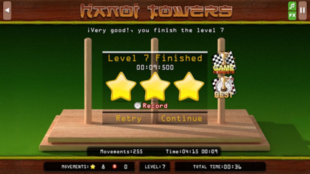 The Hanoi Towers Lite Unity Source Code screenshot