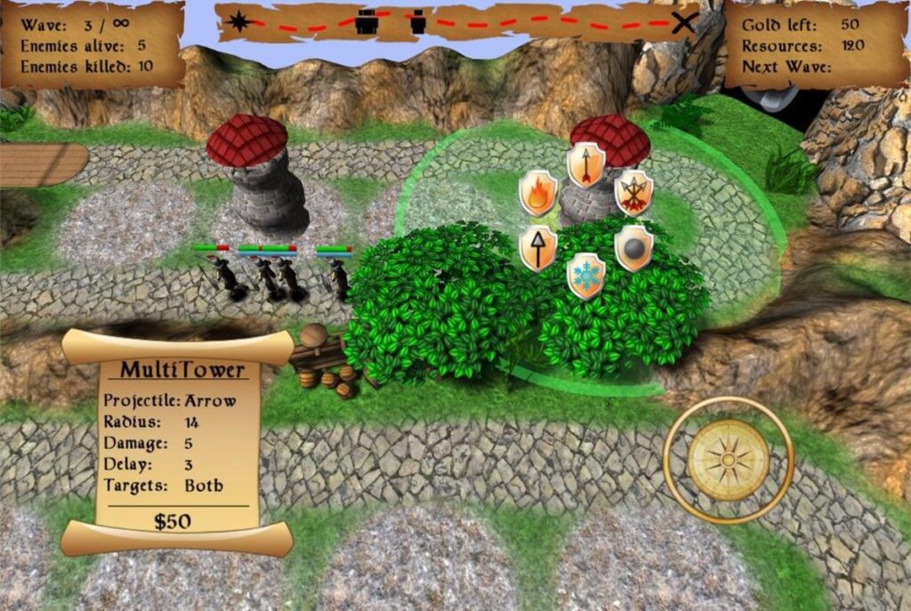 Tower Defense 3D Unity Source Code screenshot