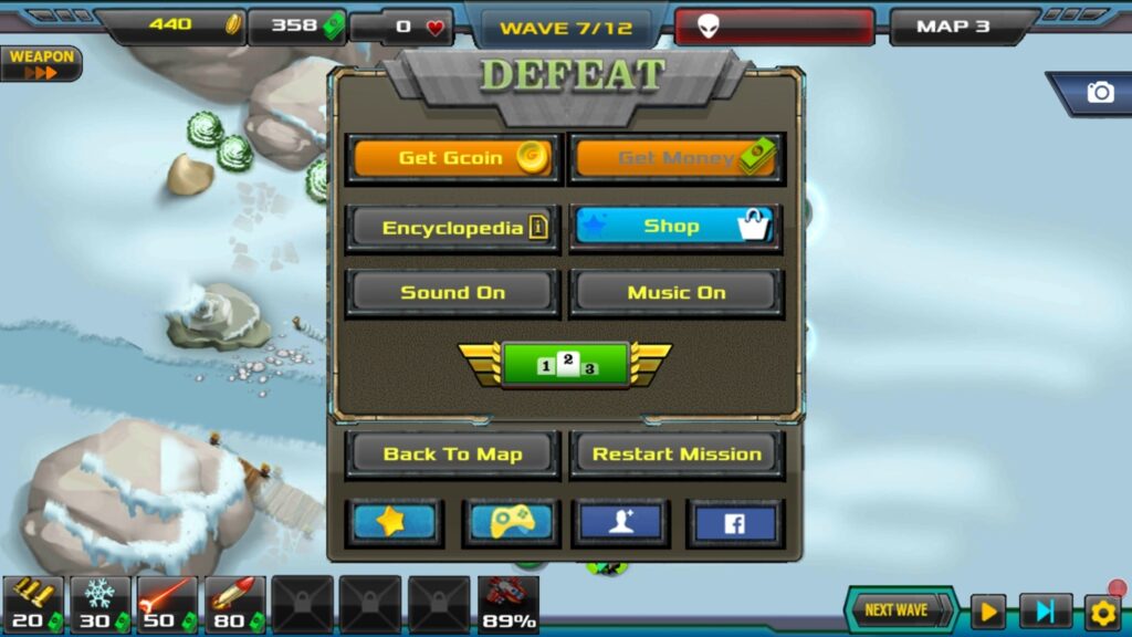 Tower Defense: Alien War TD 2 Unity Source Code screenshot