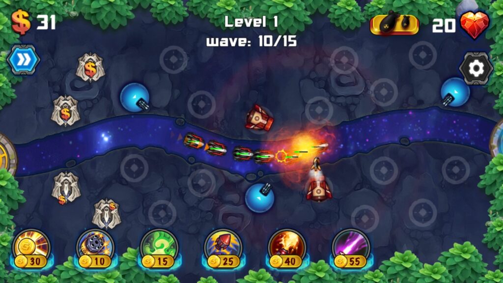 Tower Defense: Galaxy TD Unity Source Code screenshot