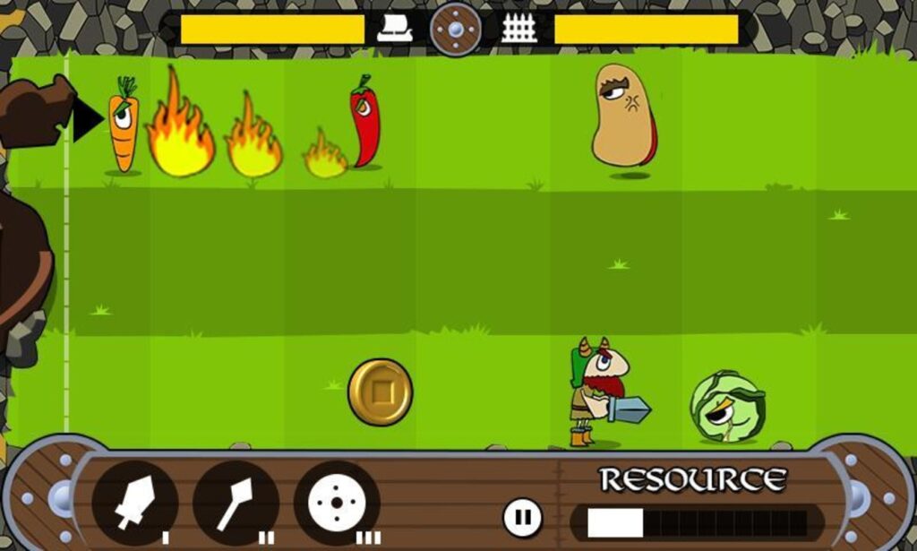 Tower Defense Vikings vs Plants Unity Source Code screenshot