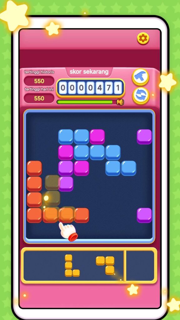 Candy Tetris Block Source Code screenshot