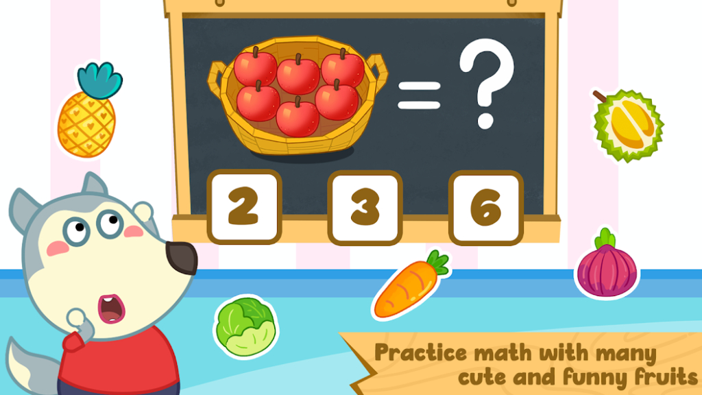Wolfoo Math Game Baby Learning Source Code screenshot