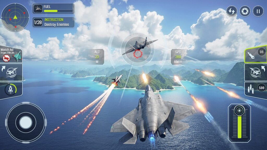 Fighter Jet Air Force Game Source Code screenshot