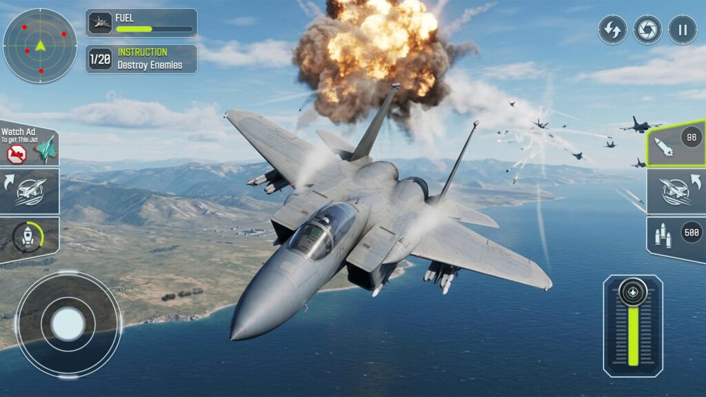 Fighter Jet Air Force Game Source Code screenshot