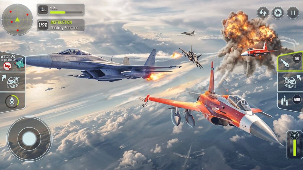 Fighter Jet Air Force Game Source Code screenshot