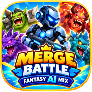 Merge Battle Fantasy AI Mix Complete Mobile Game Template Source Code screenshot