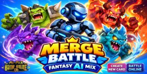 Merge Battle Fantasy AI Mix Complete Mobile Game Template Source Code screenshot